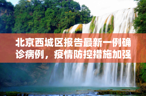 北京西城区报告最新一例确诊病例，疫情防控措施加强,北京西城区最新确诊一例